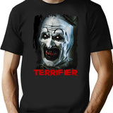 Terrifier Horror Movie Halloween T-Shirt for Men & Women, T-Shirts Graphic Tee - Black