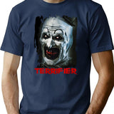 Terrifier Horror Movie Halloween T-Shirt for Men & Women, T-Shirts Graphic Tee - Navy