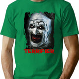 Terrifier Horror Movie Halloween T-Shirt for Men & Women, T-Shirts Graphic Tee - Green