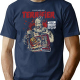 Terrifier Horror Movie T-Shirt for Men & Women, T-Shirts Graphic Tee - Navy