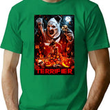 Terrifier Horror Poster T-Shirt for Men & Women, T-Shirts Graphic Tee - Green