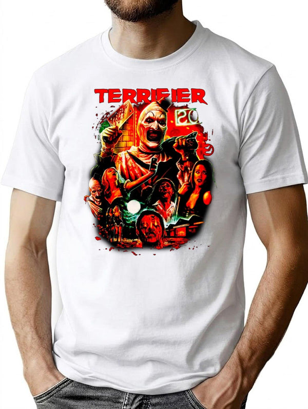 Terrifier Man of The Hour Premium Heavyweight Cotton T-Shirt - White