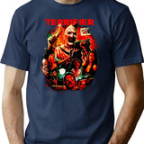 Terrifier Man of The Hour Premium Heavyweight Cotton T-Shirt - Navy