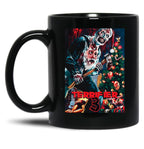Terrifier Merry Christmas - Art The Clown Black Coffee Mug, Gift Coffee Mug