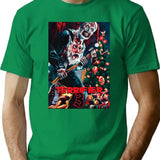 Terrifier Merry Christmas - Art The Clown Premium Heavyweight Cotton T-Shirt - Green