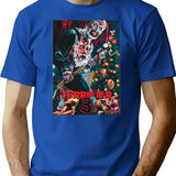 Terrifier Merry Christmas - Art The Clown T-Shirt for Men & Women, T-Shirts Graphic Tee - Blue