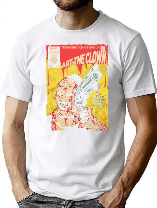 Terrifier Mister Nice Clown Premium Heavyweight Cotton T-Shirt - White
