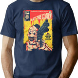 Terrifier Mister Nice Clown Premium Heavyweight Cotton T-Shirt - Navy