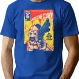 Terrifier Mister Nice Clown Premium Heavyweight Cotton T-Shirt - Blue