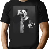 Terrifier Movie Art The Clown T-Shirt for Men & Women, T-Shirts Graphic Tee - Black