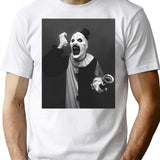 Terrifier Movie Art The Clown T-Shirt for Men & Women, T-Shirts Graphic Tee - White