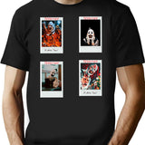 Terrifier Movie Hd Sticker Set T Shirt T-Shirt for Men & Women, T-Shirts Graphic Tee - Black