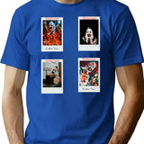 Terrifier Movie Hd Sticker Set T Shirt T-Shirt for Men & Women, T-Shirts Graphic Tee - Blue