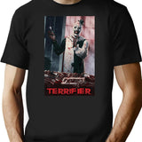 Terrifier Movie Horror Art The Clown Poster Film T-Shirt for Men & Women, T-Shirts Graphic Tee - Black