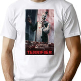 Terrifier Movie Horror Art The Clown Poster Film T-Shirt for Men & Women, T-Shirts Graphic Tee - White