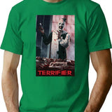 Terrifier Movie Horror Art The Clown Poster Film T-Shirt for Men & Women, T-Shirts Graphic Tee - Green