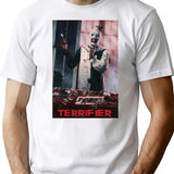 Terrifier Movie Horror T-Shirt for Men & Women, T-Shirts Graphic Tee - White