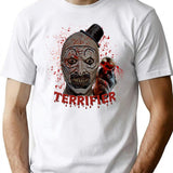 Terrifier Movie The Terrifier Clown T-Shirt for Men & Women, T-Shirts Graphic Tee - White