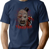 Terrifier Movie The Terrifier Clown T-Shirt for Men & Women, T-Shirts Graphic Tee - Navy