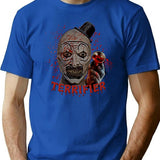 Terrifier Movie The Terrifier Clown T-Shirt for Men & Women, T-Shirts Graphic Tee - Blue