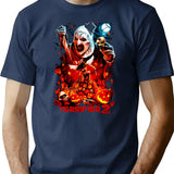 Terrifier Movie (2) T-Shirt for Men & Women, T-Shirts Graphic Tee - Navy