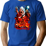 Terrifier Movie (2) T-Shirt for Men & Women, T-Shirts Graphic Tee - Blue