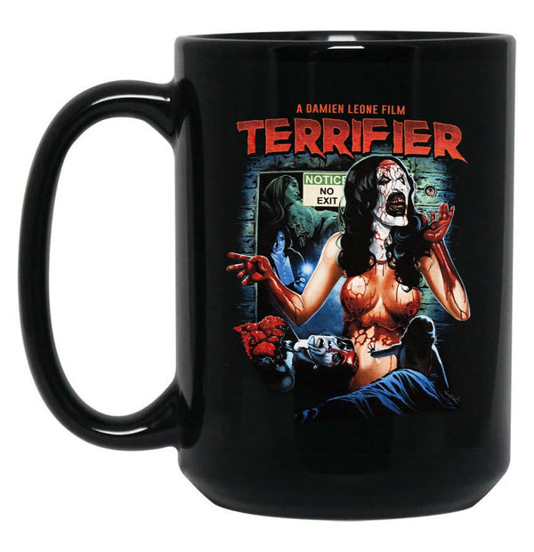 Terrifier No Exit Black Coffee Mug, Gift Coffee Mug - Black