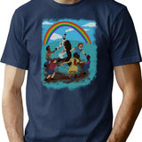 Terrifier Playground T-Shirt for Men & Women, T-Shirts Graphic Tee - Navy