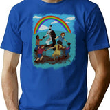 Terrifier Playground T-Shirt for Men & Women, T-Shirts Graphic Tee - Blue