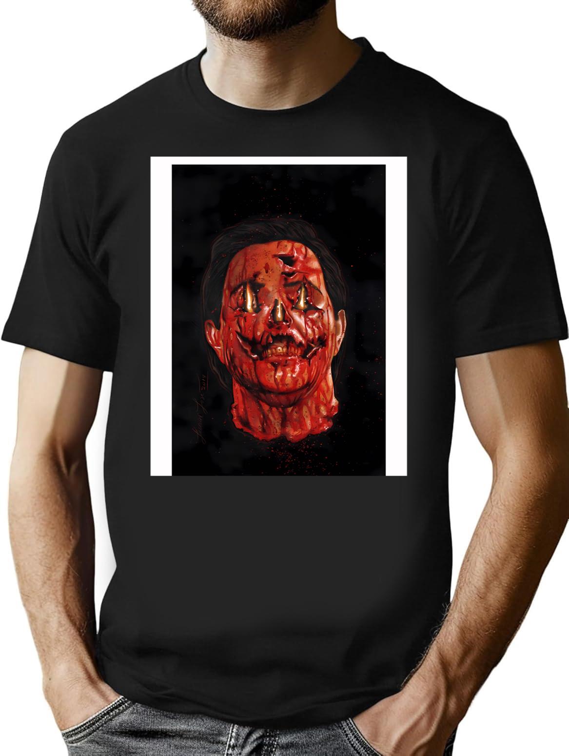 Terrifier Pumpkin T-Shirt for Men & Women, T-Shirts Graphic Tee - Black