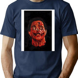 Terrifier Pumpkin T-Shirt for Men & Women, T-Shirts Graphic Tee - Navy