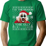 Terrifier Santa Christmas T-Shirt for Men & Women, T-Shirts Graphic Tee - Green
