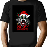 Terrifier Santa Claus Horror Fan Art T-Shirt for Men & Women, T-Shirts Graphic Tee - Black