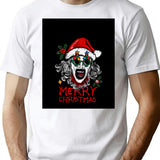 Terrifier Santa Claus Horror Fan Art T-Shirt for Men & Women, T-Shirts Graphic Tee - White