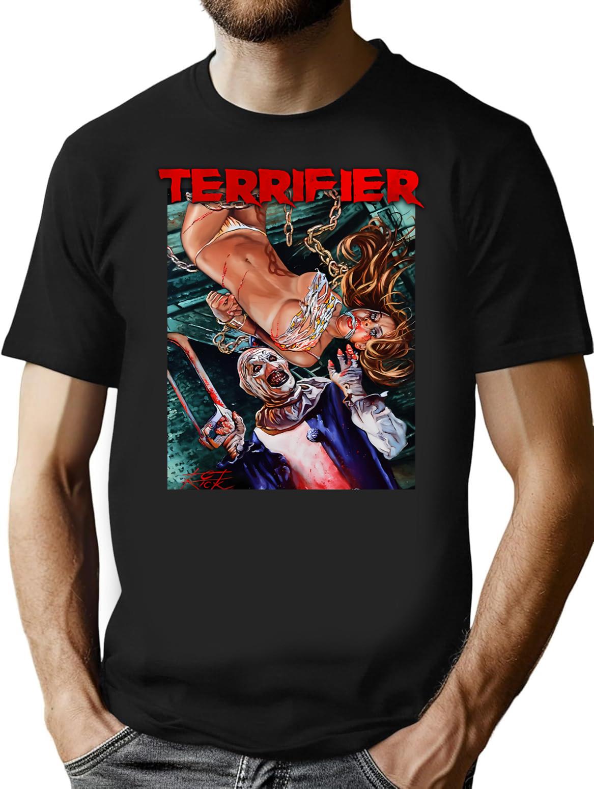 Terrifier Sexy Art T-Shirt for Men & Women, T-Shirts Graphic Tee - Black