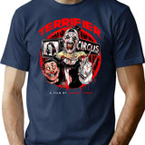 Terrifier Smile Officially T-Shirt for Men & Women, T-Shirts Graphic Tee - Navy