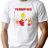 Terrifier T-Shirt Art The Clown Unisex Horror Tee T-Shirt for Men & Women, T-Shirts Graphic Tee - White