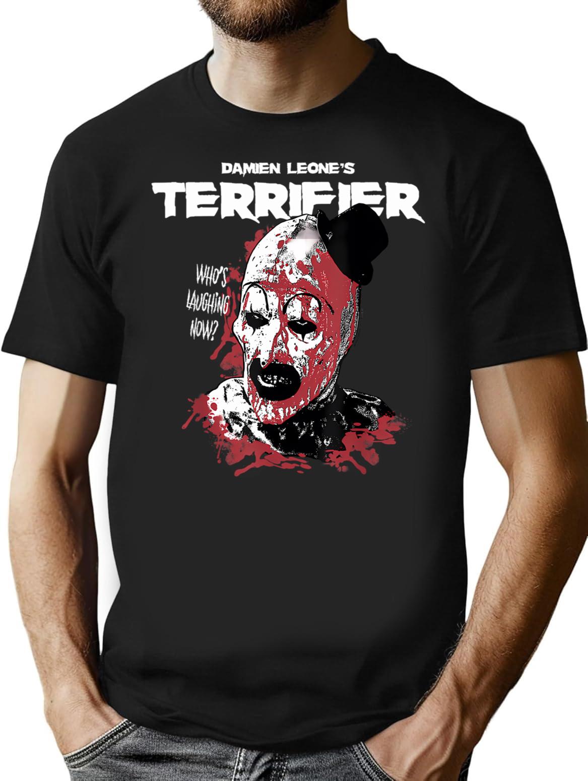 Terrifier (22) T-Shirt for Men & Women, T-Shirts Graphic Tee - Black