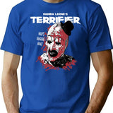 Terrifier (22) T-Shirt for Men & Women, T-Shirts Graphic Tee - Blue