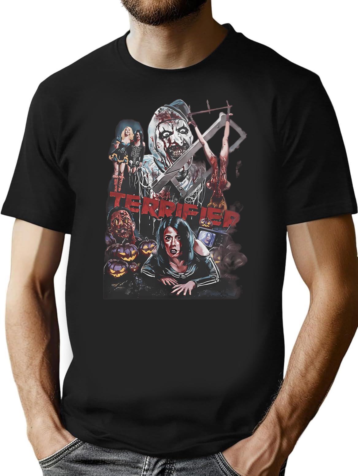 Terrifier (2) T-Shirt for Men & Women, T-Shirts Graphic Tee - Black