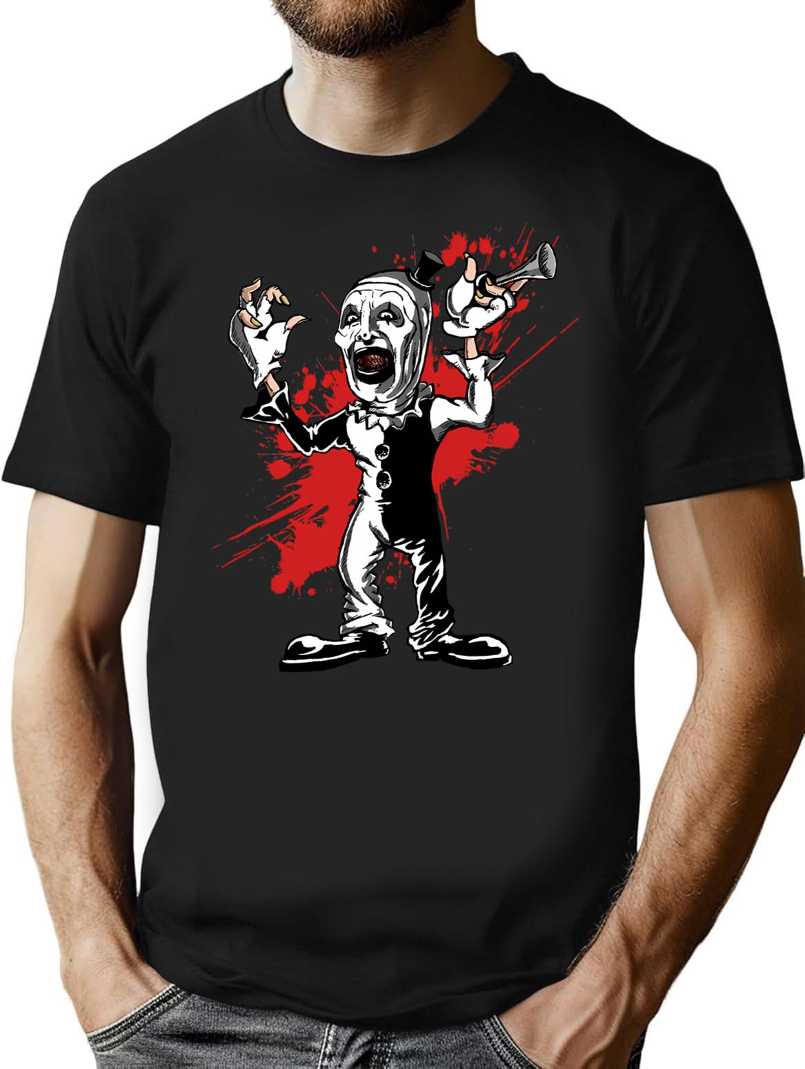 Terrifier (30) T-Shirt for Men & Women, T-Shirts Graphic Tee - Black