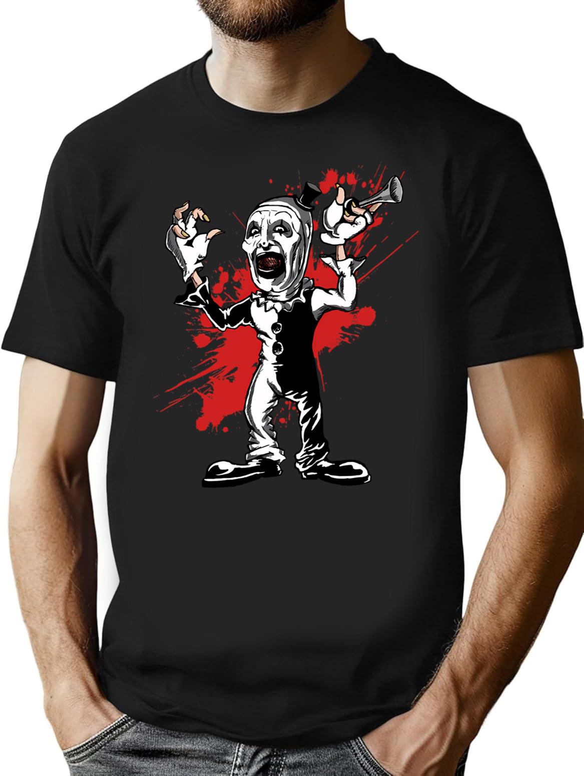 Terrifier (36) T-Shirt for Men & Women, T-Shirts Graphic Tee - Black