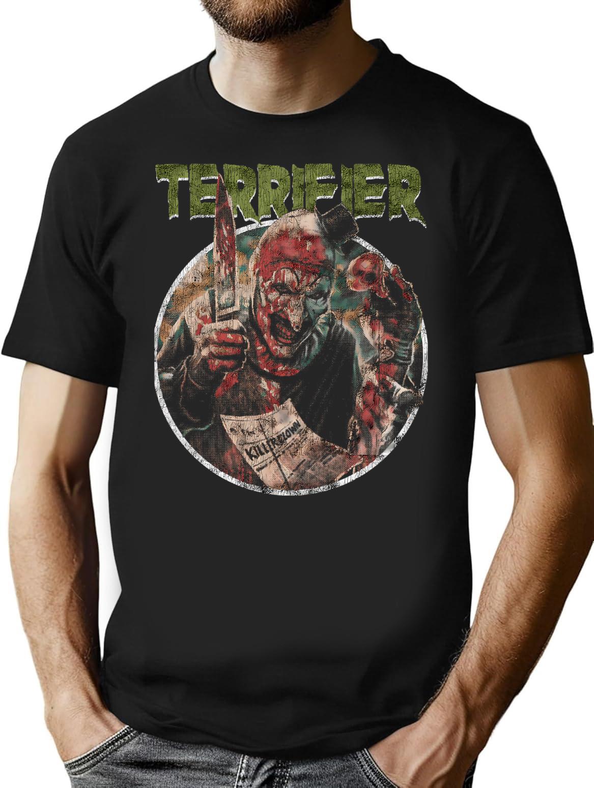 Terrifier (3) T-Shirt for Men & Women, T-Shirts Graphic Tee - Black