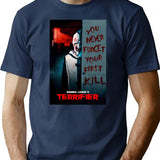 Terrifier (45) T-Shirt for Men & Women, T-Shirts Graphic Tee - Navy