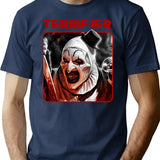 Terrifier (49) T-Shirt for Men & Women, T-Shirts Graphic Tee - Navy