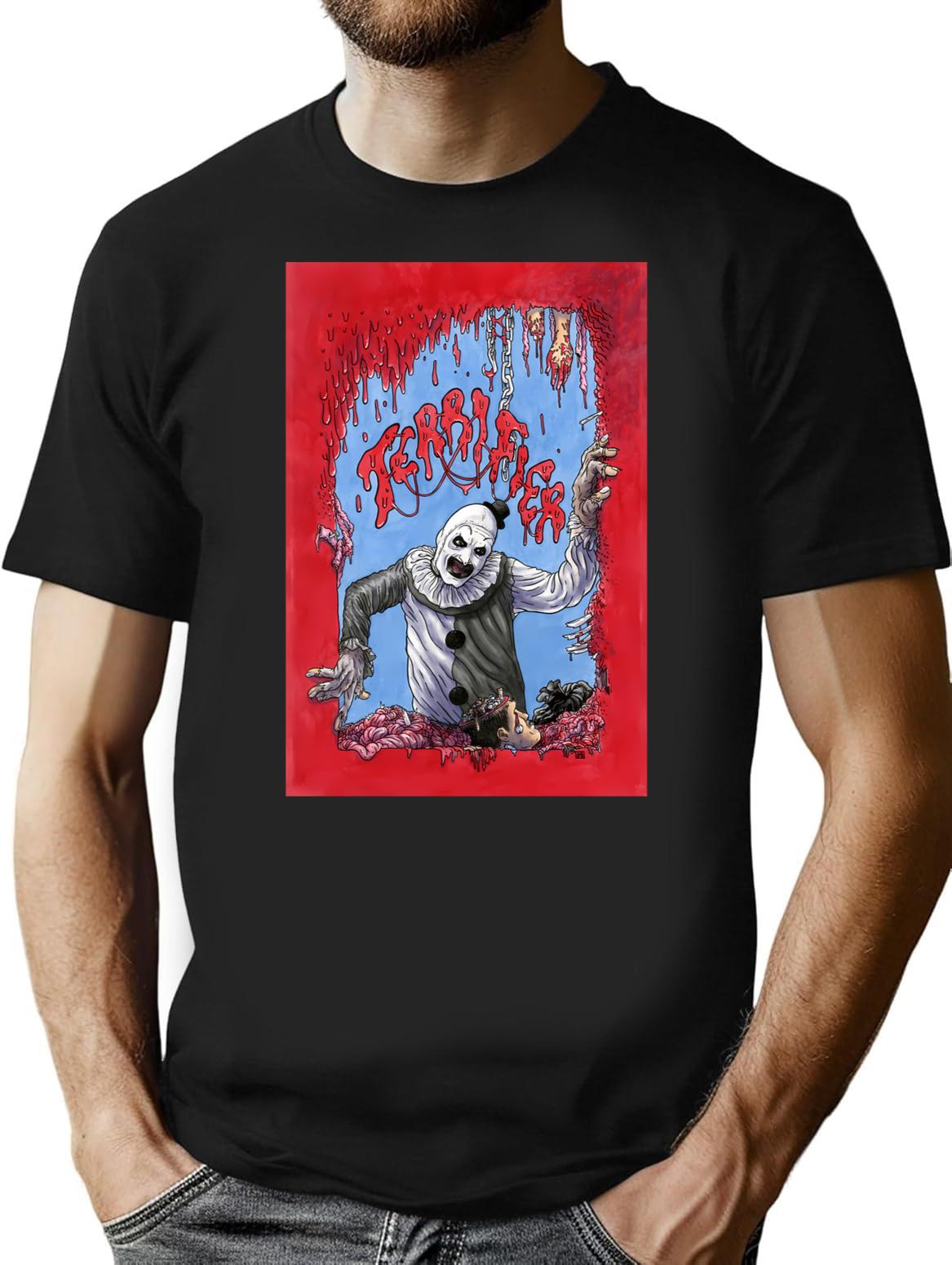 Terrifier (59) T-Shirt for Men & Women, T-Shirts Graphic Tee - Black