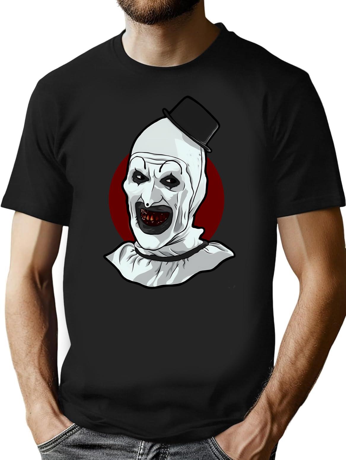 Terrifier (60) T-Shirt for Men & Women, T-Shirts Graphic Tee - Black
