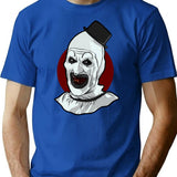 Terrifier (60) T-Shirt for Men & Women, T-Shirts Graphic Tee - Blue