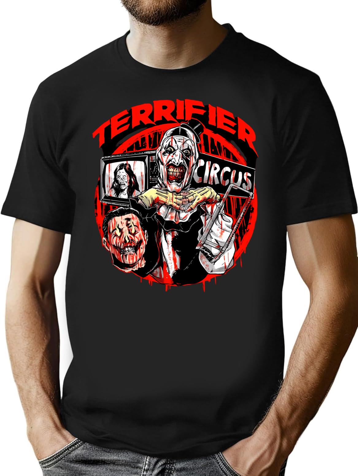 Terrifier (65) T-Shirt for Men & Women, T-Shirts Graphic Tee - Black