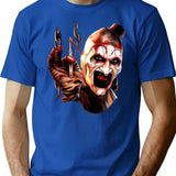 Terrifier (70) T-Shirt for Men & Women, T-Shirts Graphic Tee - Blue